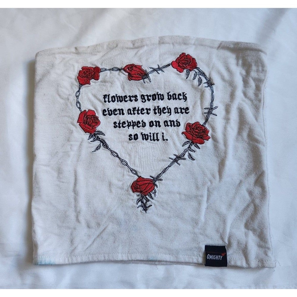 Omighty Flowers Grow Back Tube Top Size Small